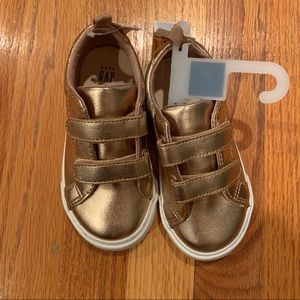 Rose gold toddler sneakers